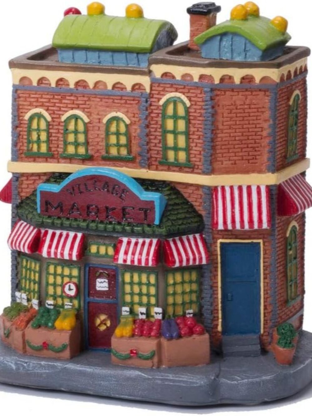 Christmas Village House with Light, Light up Market Scene Holiday Decor Building